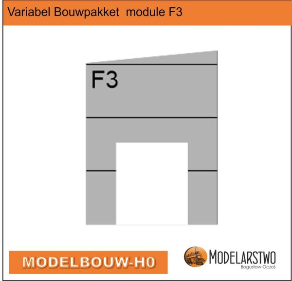 Variabel Bouwpakket module F3 voorwand