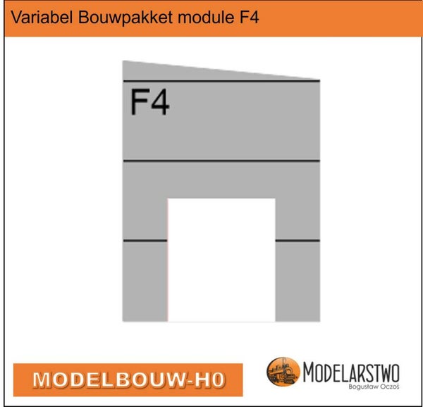 Variabel Bouwpakket module F4 voorwand