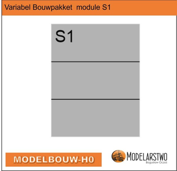 Variabel Bouwpakket module S1 Zijwand