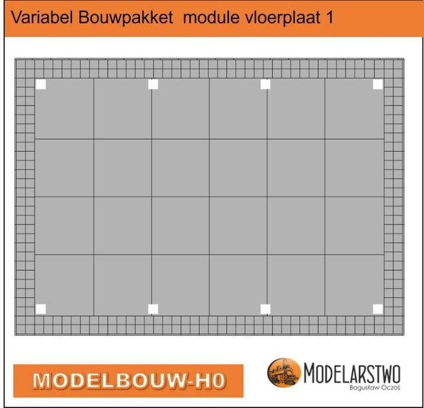 Variabel Bouwpakket module vloerplaat 1 met details basis 1