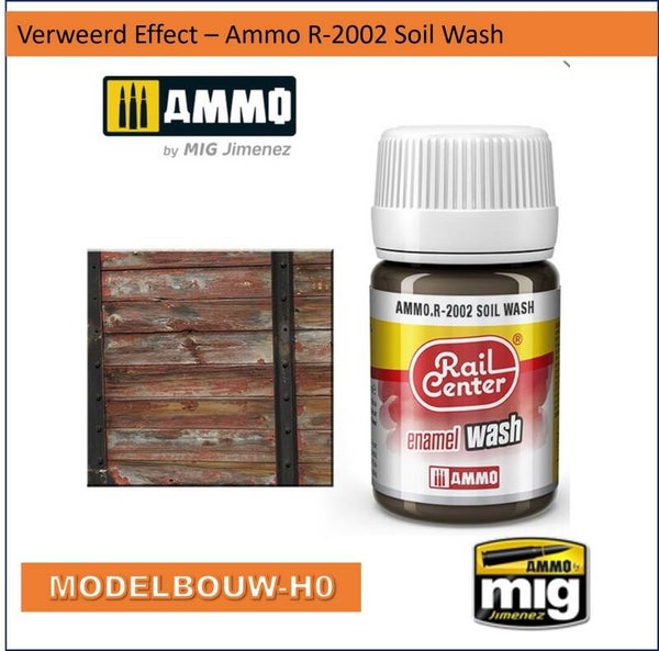 Oud effect  Wash RAIL CENTER AMMO.R-2002 Soil Wash