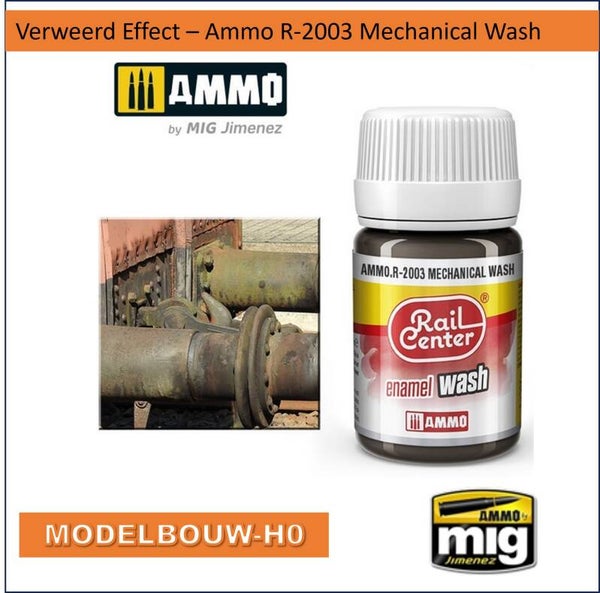Oud effect Wash RAIL CENTER AMMO.R-2003 Mechanical Wash