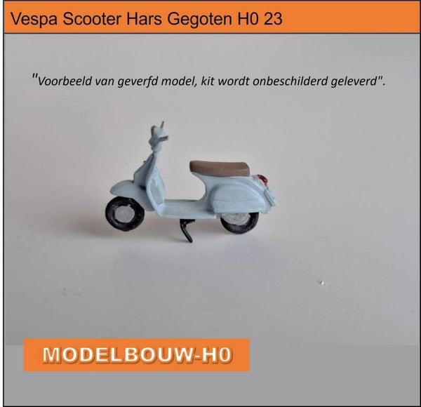 Vespa Scooter Bouwkit H0 (1:87) - Resin | Modelbouw-H0