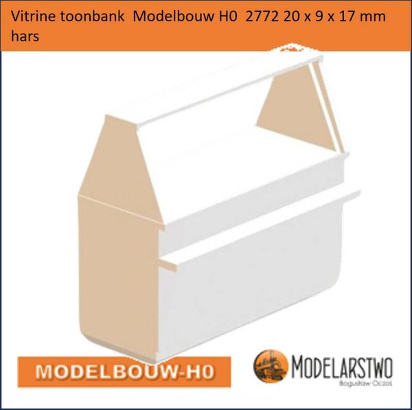 Winkel vitrine toonbank  Modelbouw H0 2772
