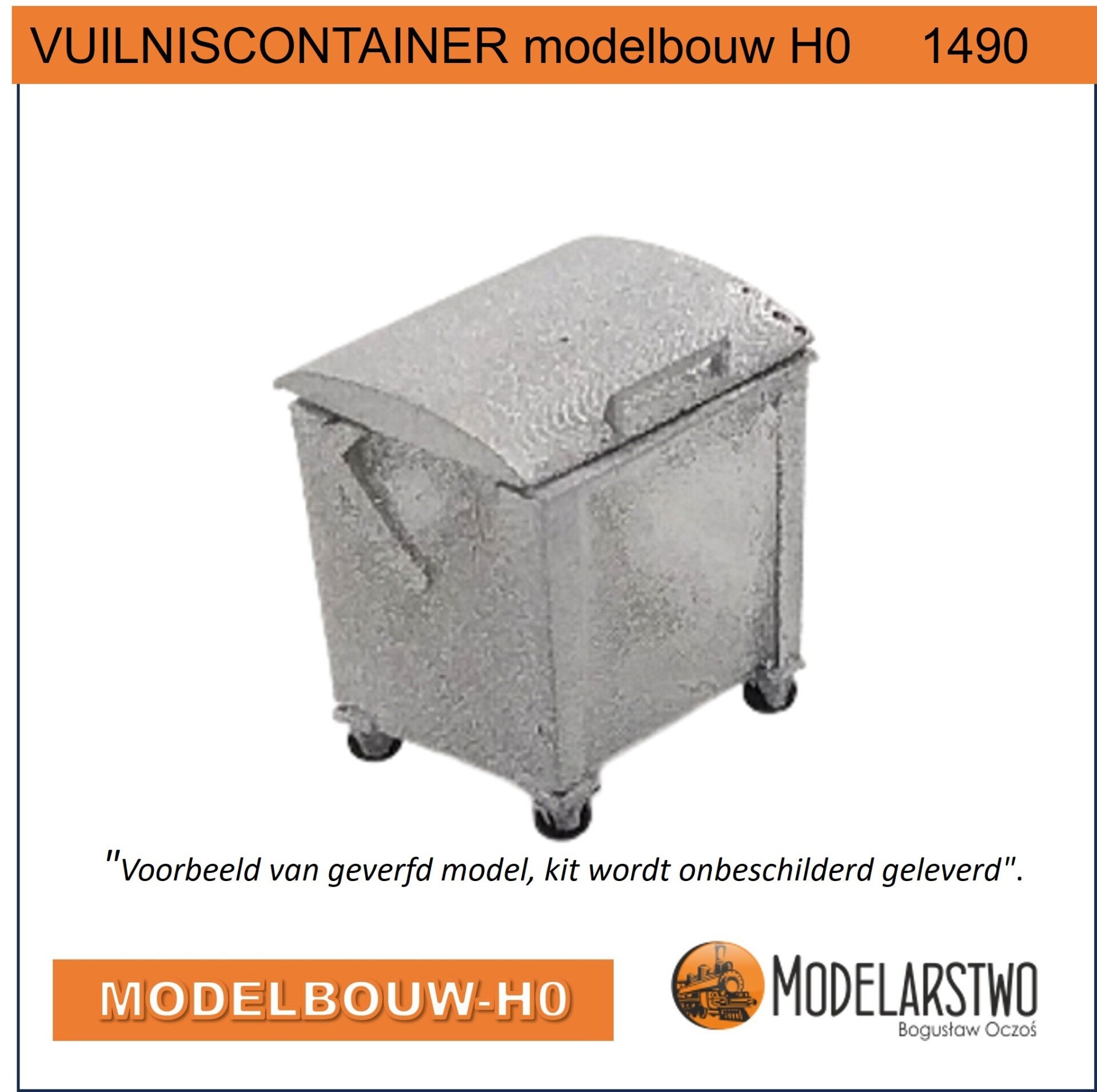 Afvalcontainer Vuilniscontainer modelbouw H0 1490