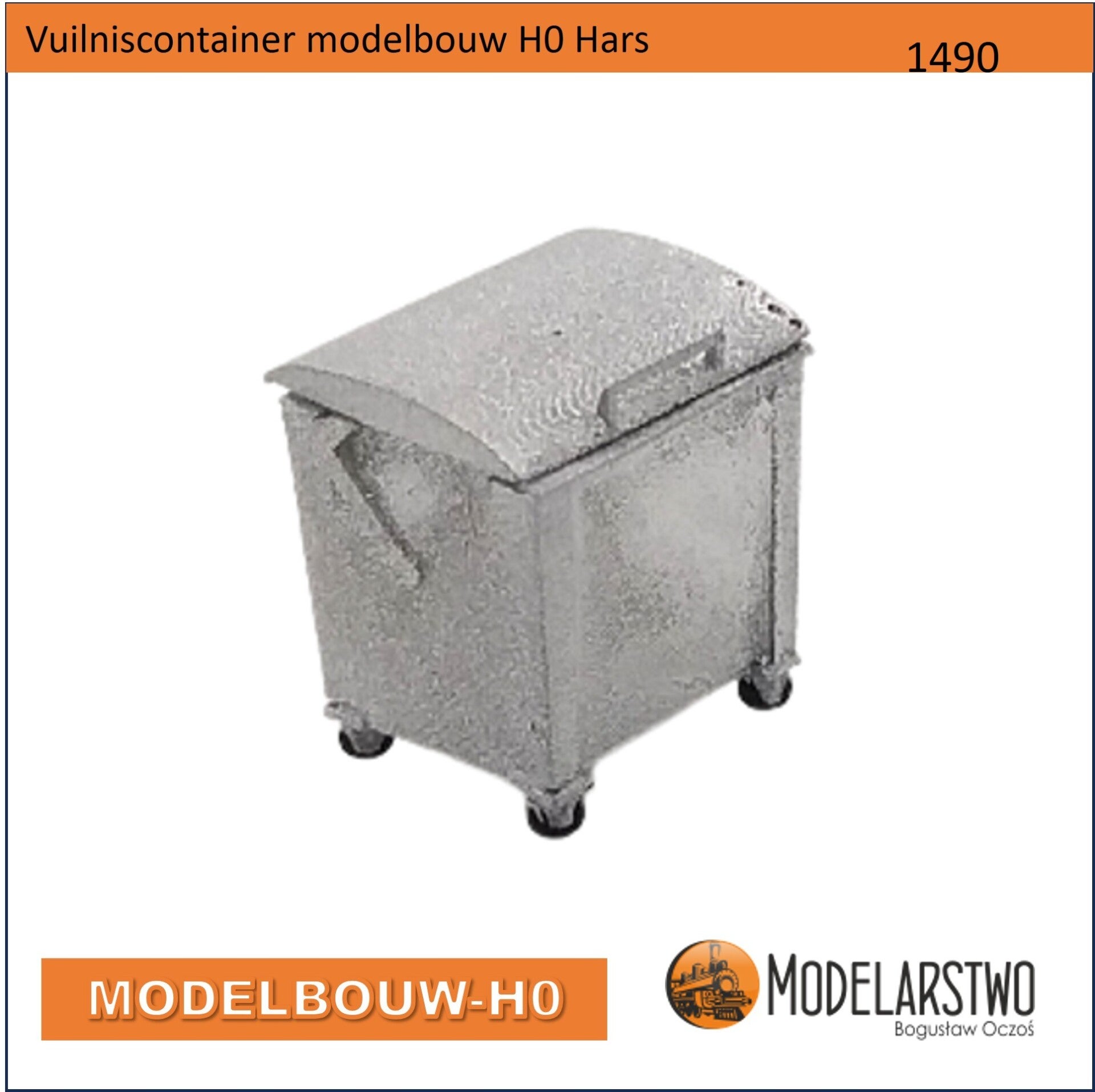 Afvalcontainer Vuilniscontainer modelbouw H0 1490