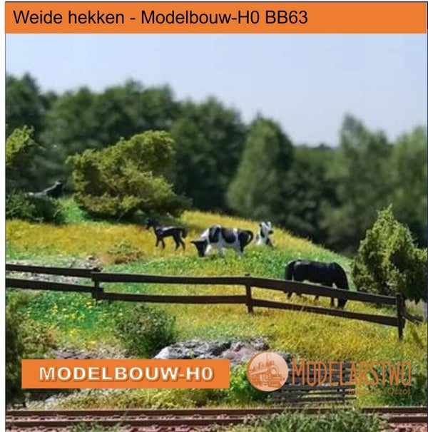 Weide hekken - Modelbouw-H0  Laser gesneden karton  BB63