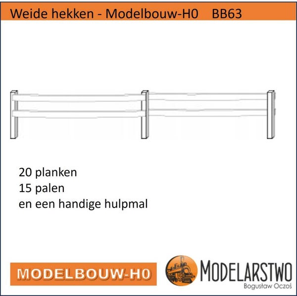 Weide hekken - Modelbouw-H0    BB63
