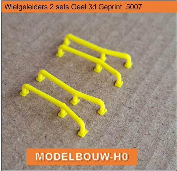 Wielgeleiders 2 sets geel 3d geprint  5007