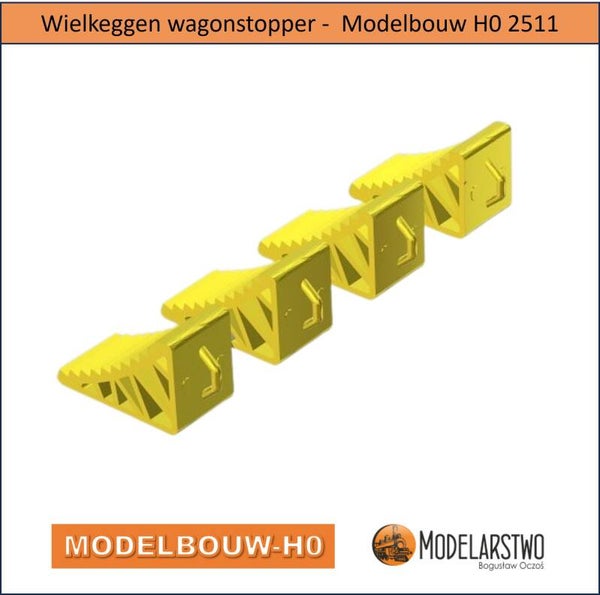 Wielkeggen / Wielblokken H0 5 stuks 3d Resin Hars 2511