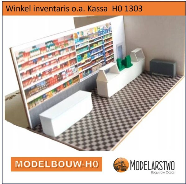 Winkel inventaris o.a. Kassa  H0 1303