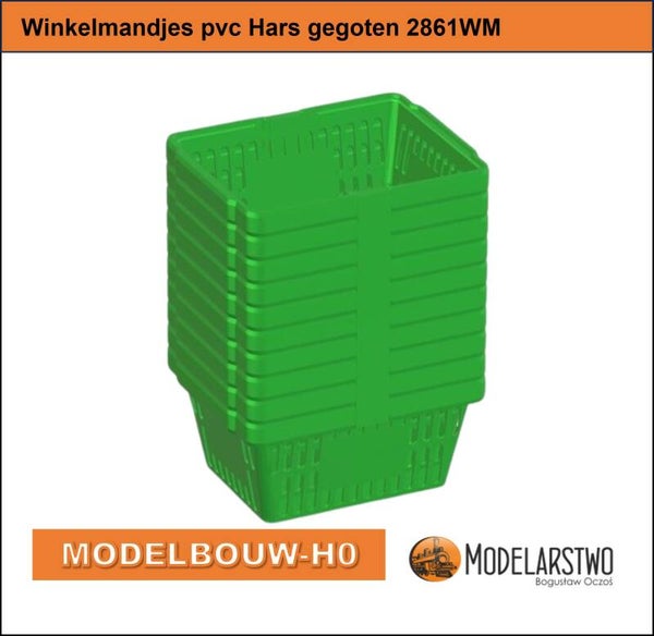 Winkelmandjes pvc Hars gegoten 2861WM