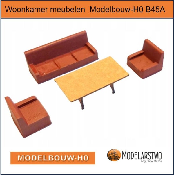 Woonkamer meubelen  Modelbouw-H0 B45A