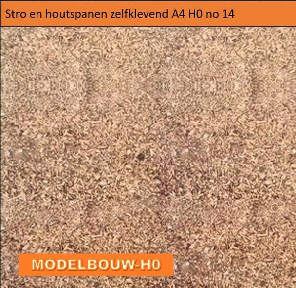 Zand en houtspanen Zelfklevend A4 Modelbouw H0 no 14