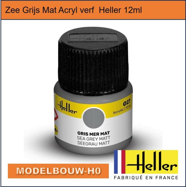 ZEE GRIJS MAT 12ML Heller Acrylverf 027