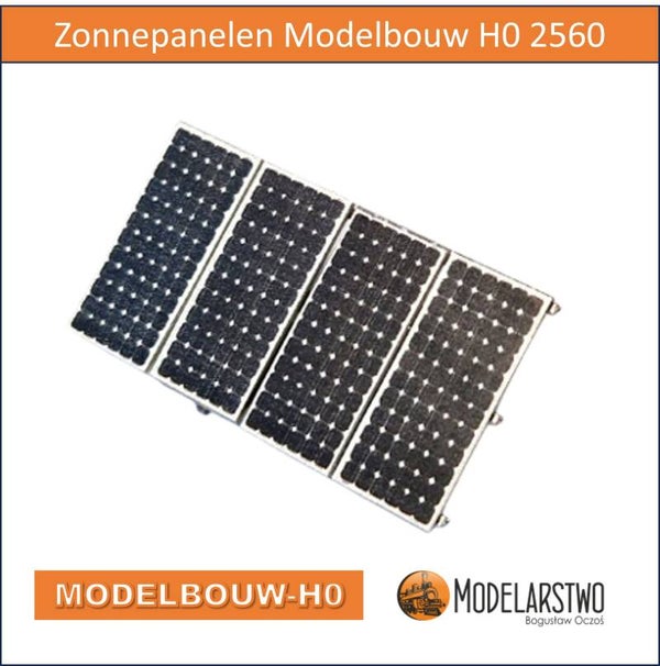 Zonnepanelen Modelbouw Hars model H0 2560