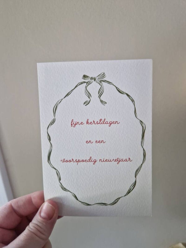 Kerstkaart fijne Kerstdagen