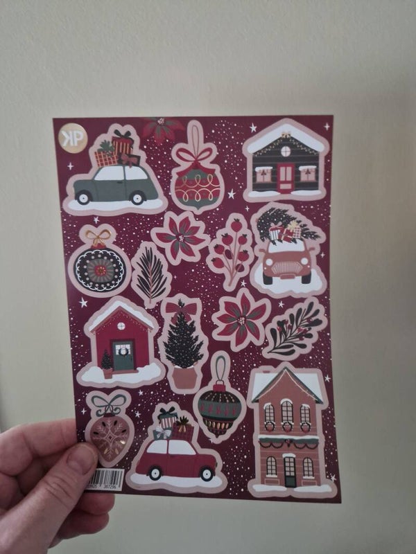 Stickervel kerst