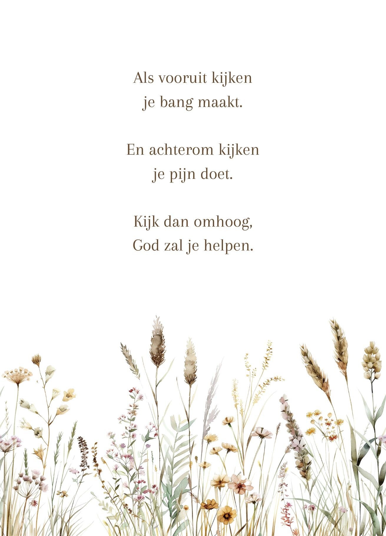 Kaart God zal je helpen