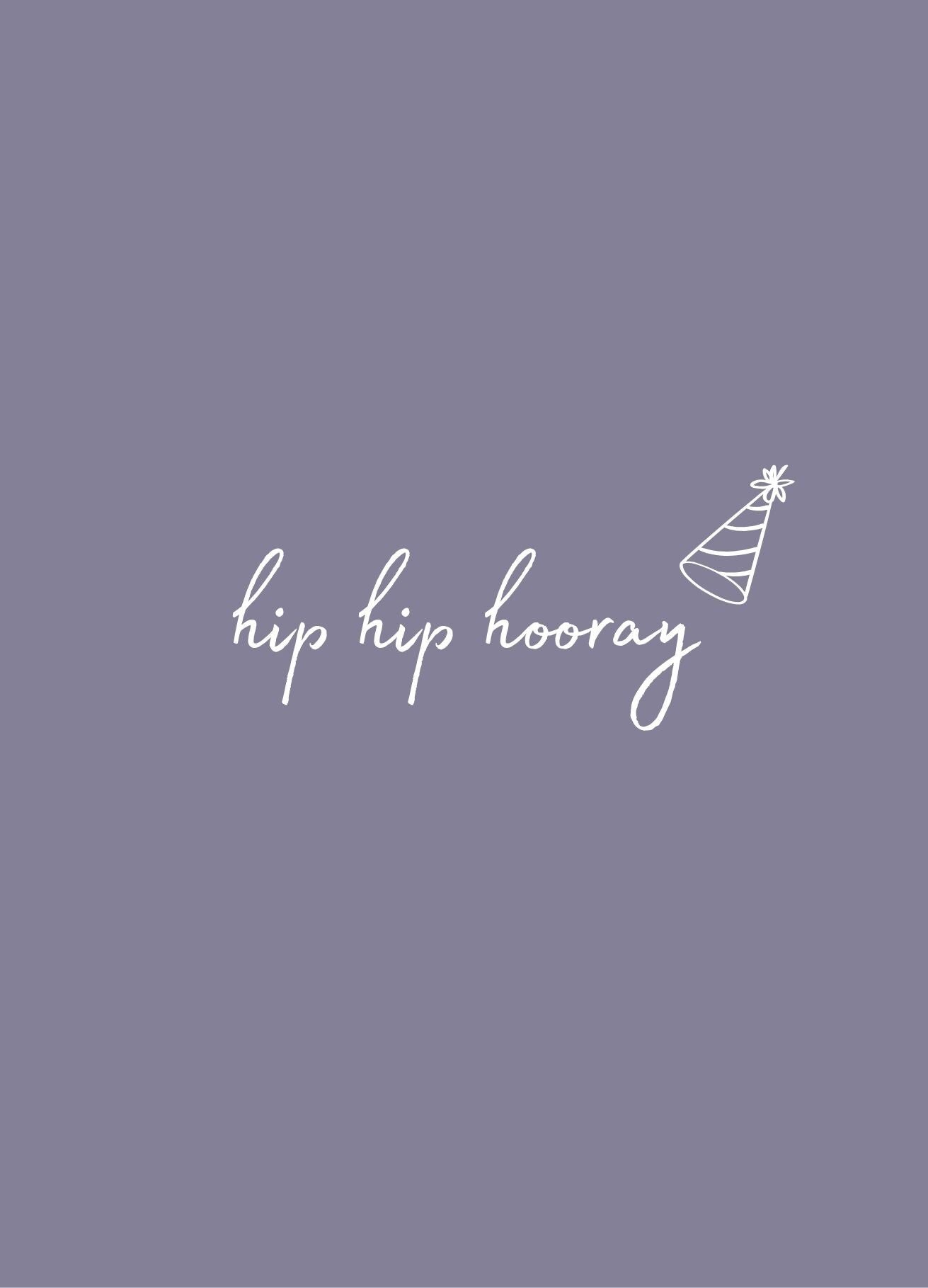 Kaart hip hip hooray