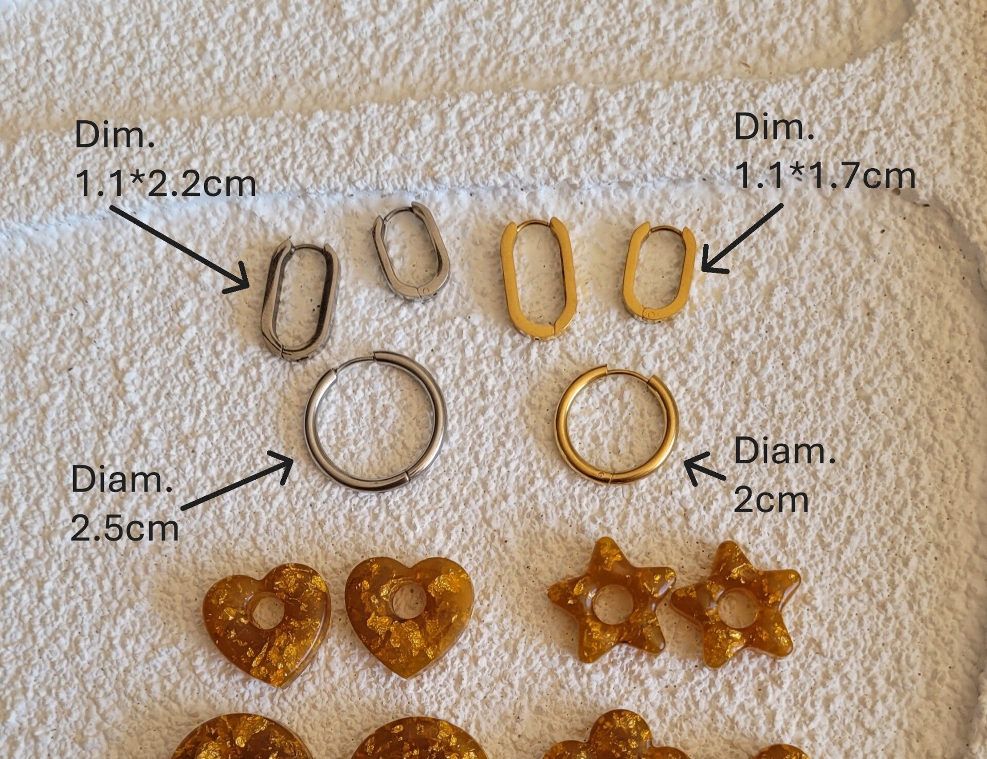 Créoles acier inoxydables
