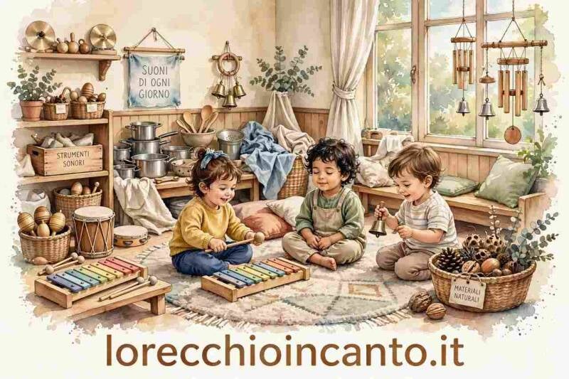 Ambiente sonoro alla scuola dell'infanzia: i bambini sviluppano attenzione e ascolto