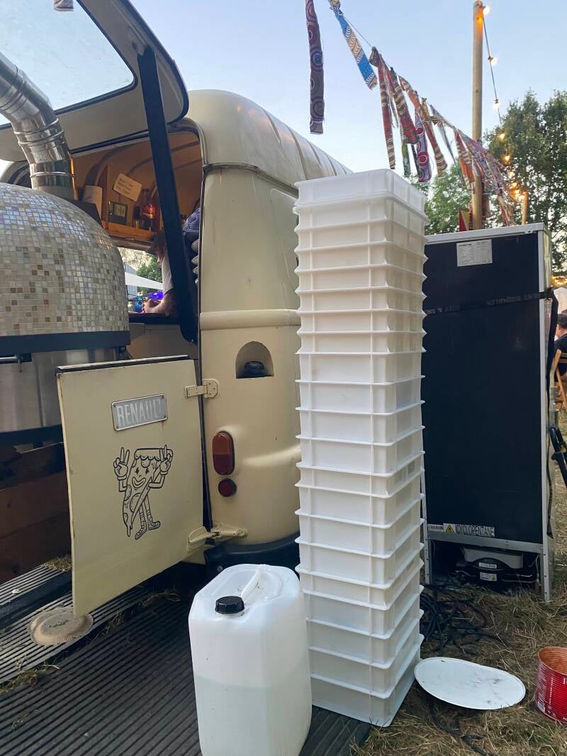 pizza dough crate