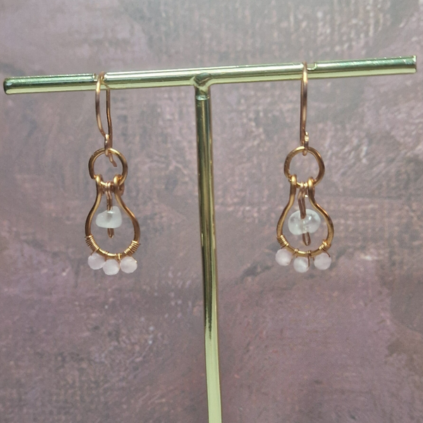 Rose quartz small drop