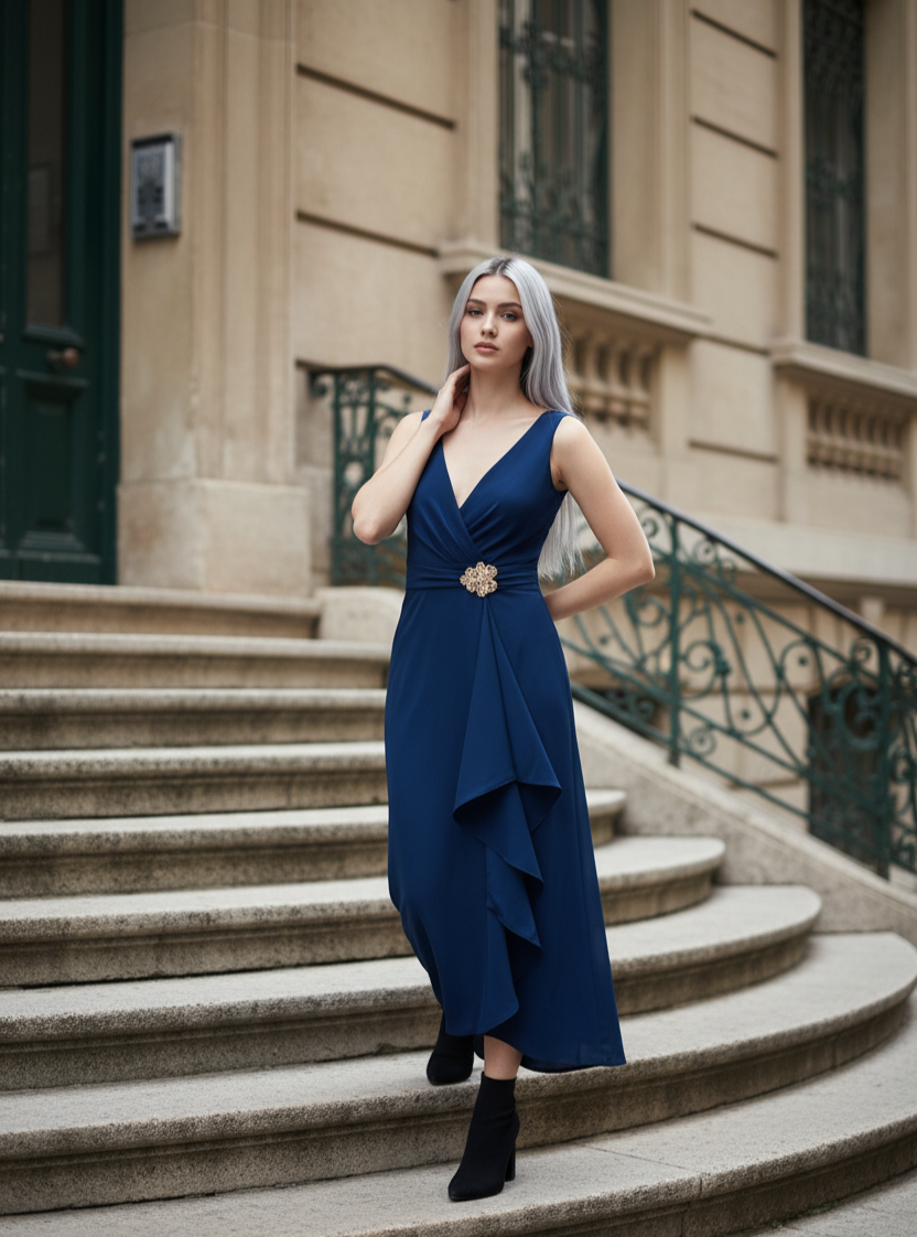 Abito Rinascimento electric blue