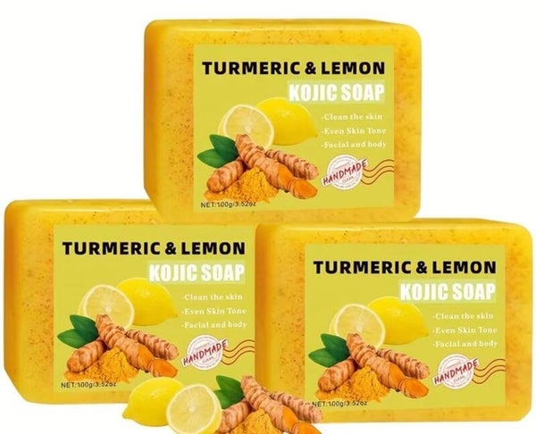 turmeric and lemon soap