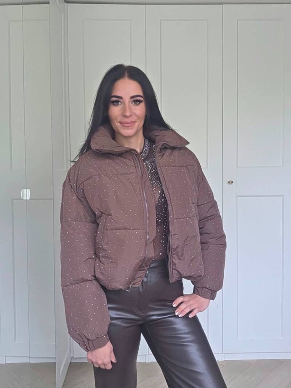 Nova diamond puffer jacket