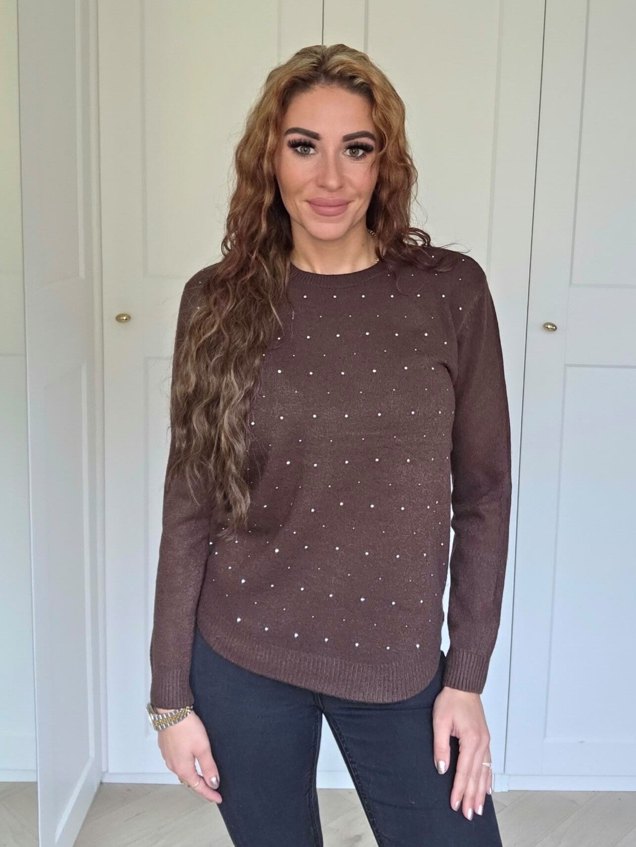 Pearl glow sweater