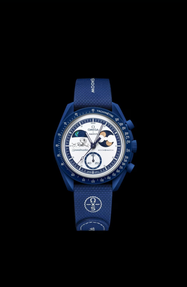 ⌚ Swatch x Omega – Moonshine Gold BLU