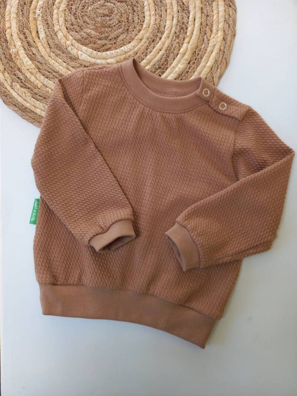 Sweater minikabel effen