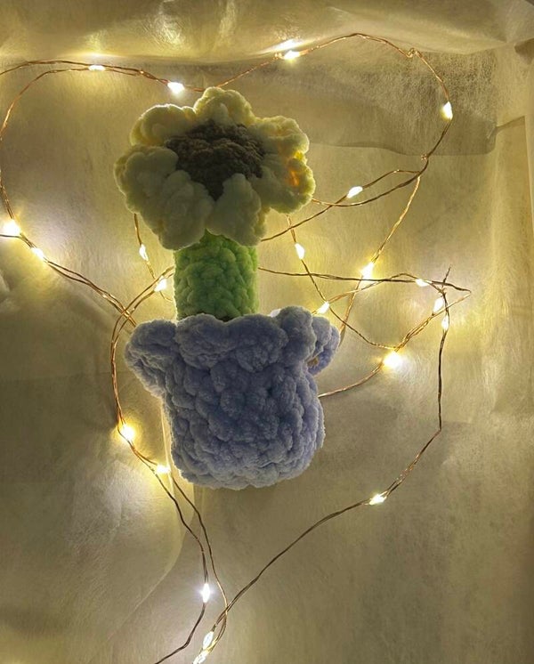 fleur avec son pot personnalisable