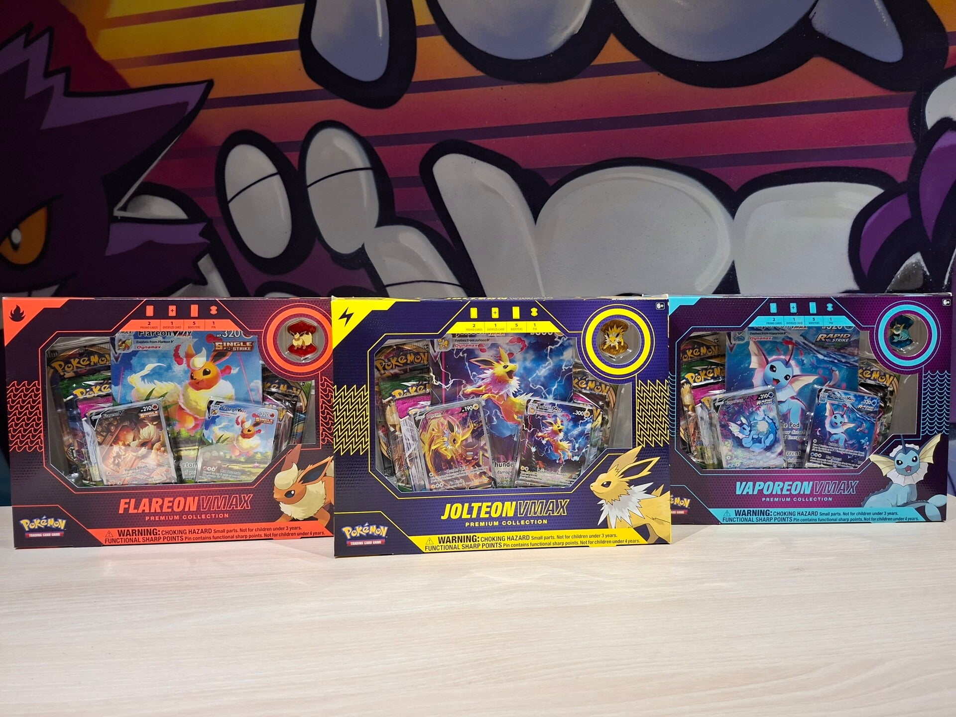 set van 3 boxen Flareon Jolteon Vaporeon