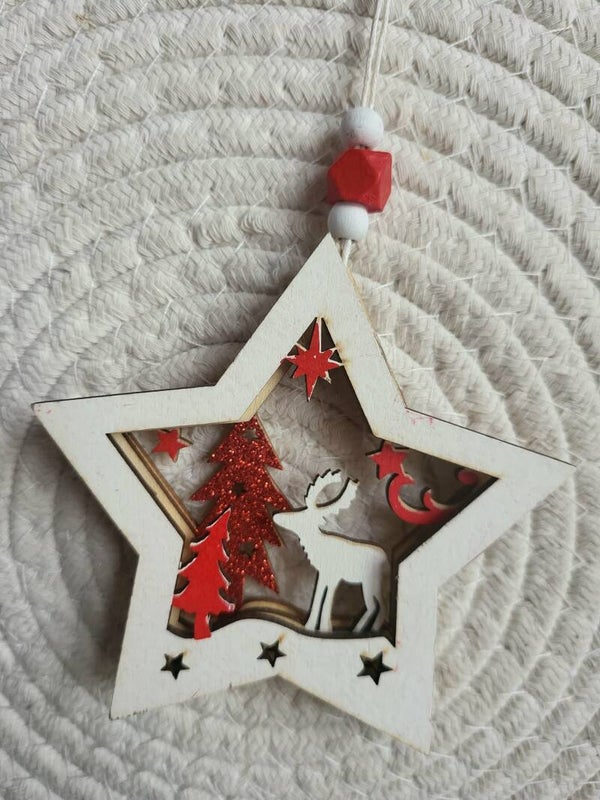 kersthanger – ster 3D