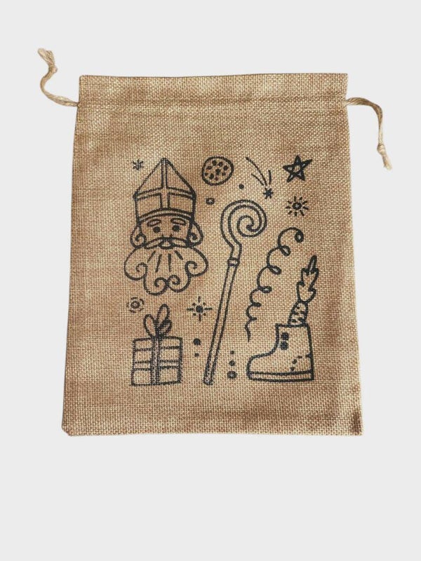 Jute zakje met magische print