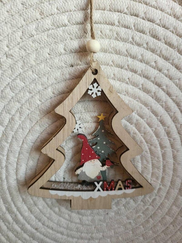 Kerstboom met kerstman & XMAS