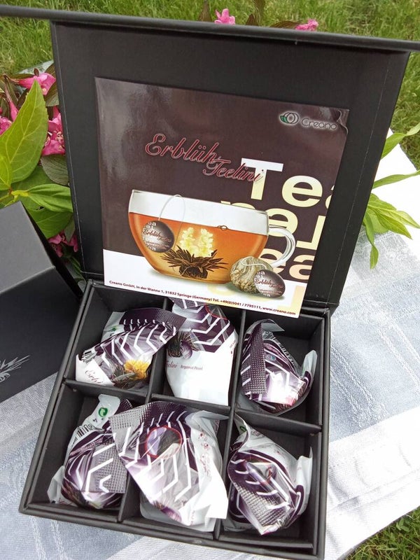 Coffret magnétique 6 Fleur de thé vert