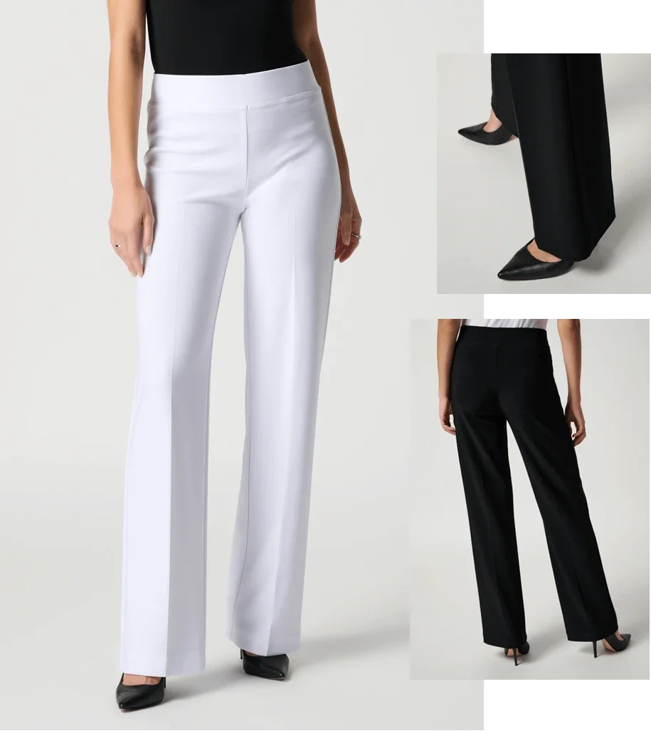 Broek 5186 wit - zwart - beige - donderblauw-azuurblauw - fuchsia- JOSEPH RIBKOFF