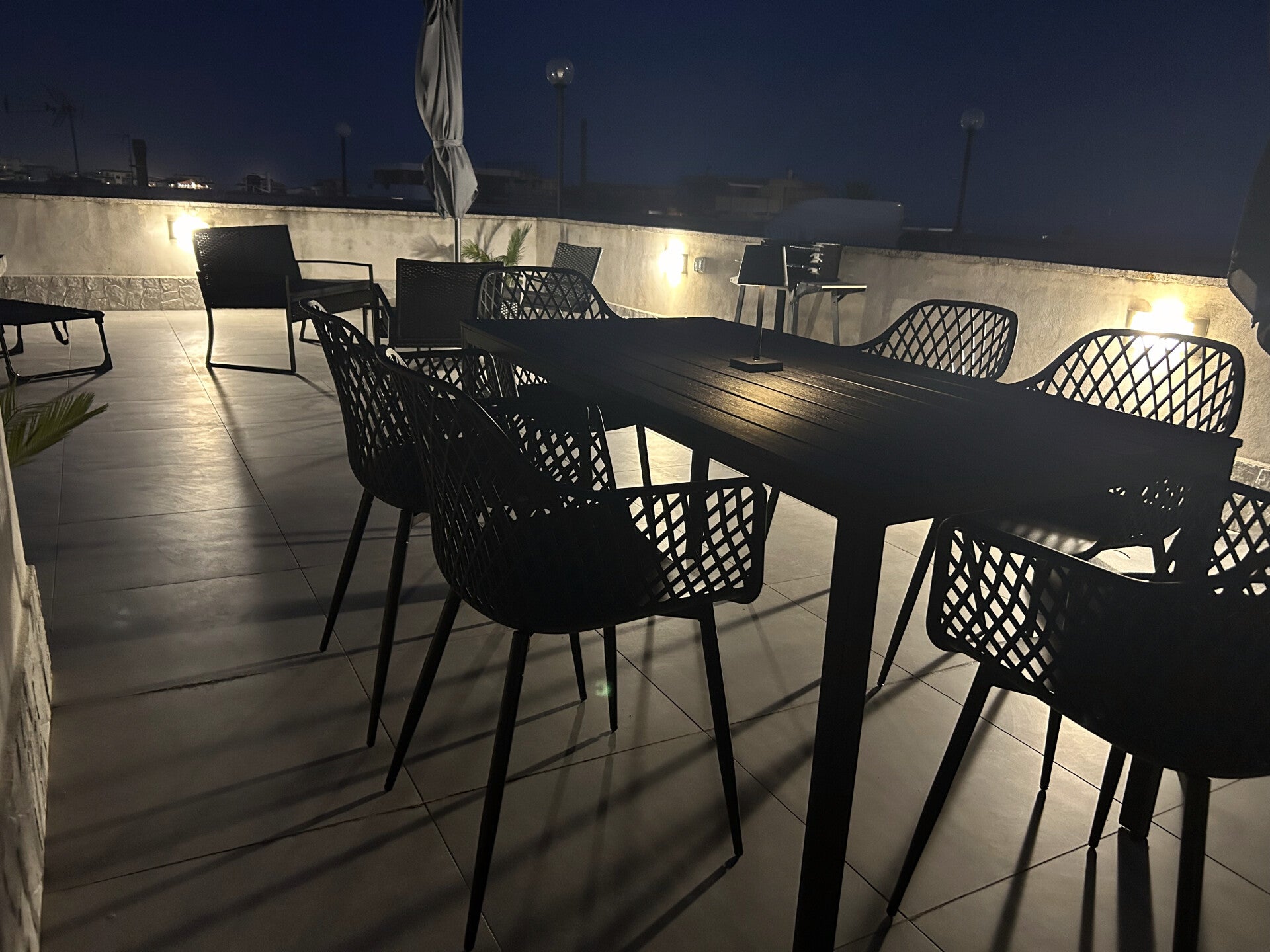 Arredamento esterno terrazzo vista mare Sogni di Mare Ardea