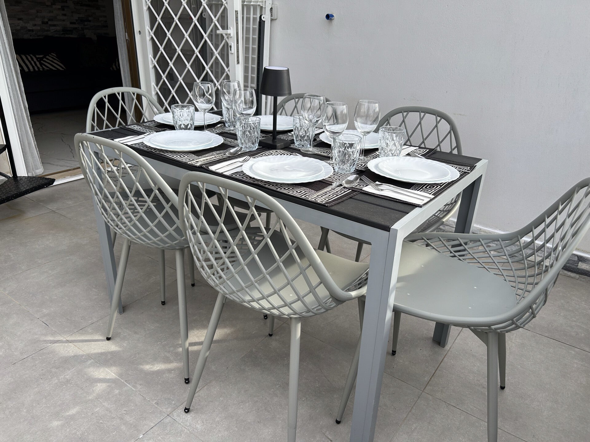 Cena all'aperto terrazzo vista mare affitto settimanale Roma