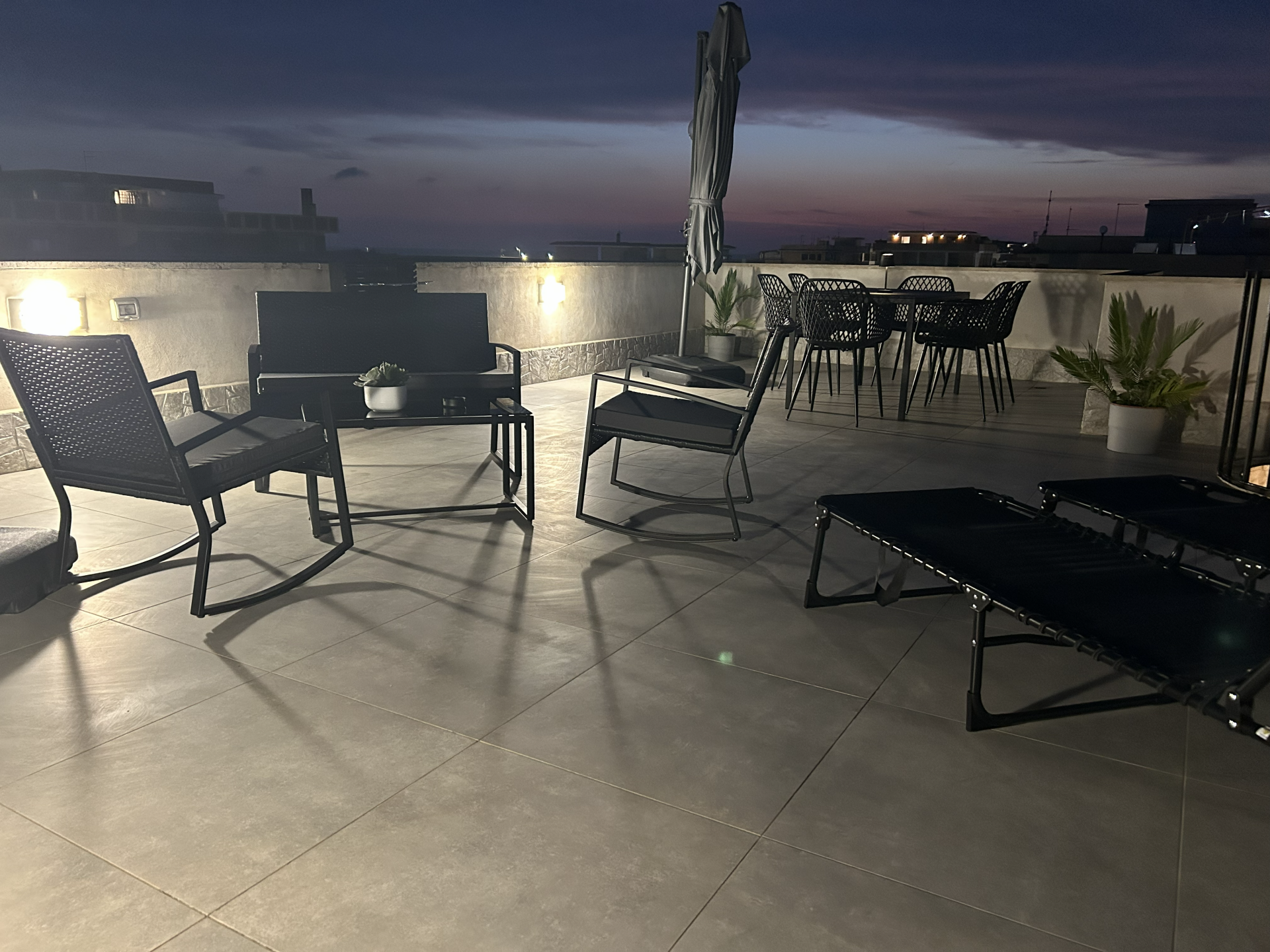 Terrazzo panoramico vista mare casa vacanze Tor San Lorenzo Roma