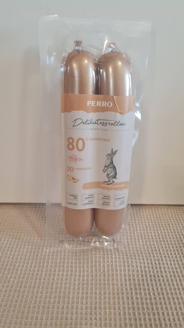 PERRO Delikatessrolle No.1 Kaninchen & Kartoffel – 800 g