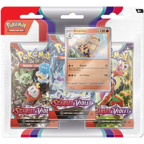 Scarlet & Violet Base 3 Pack Blister (LIVE)