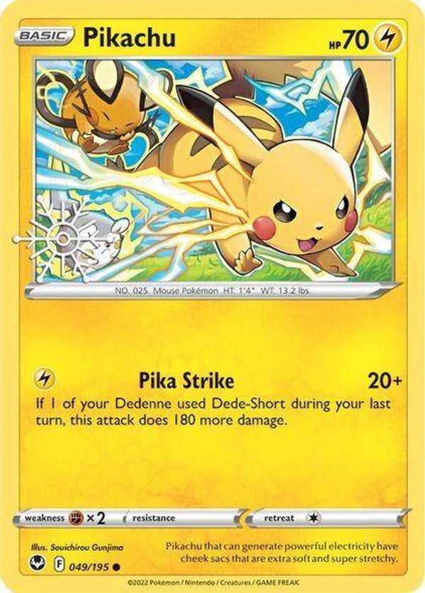 Pokémon Pikachu 049/195 Snowflake Holo Sealed
