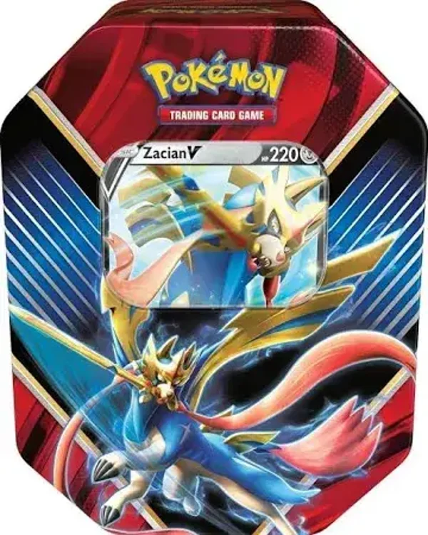 Pokemon Zacian V tin 2020 (LIVE)