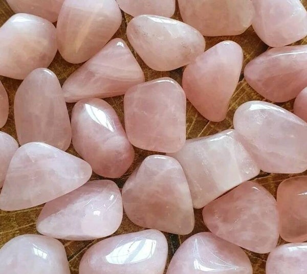 Rose quarts tumblestone