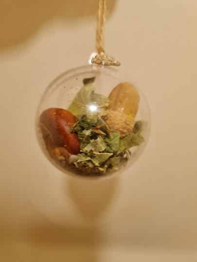 Lucky charm witch ball